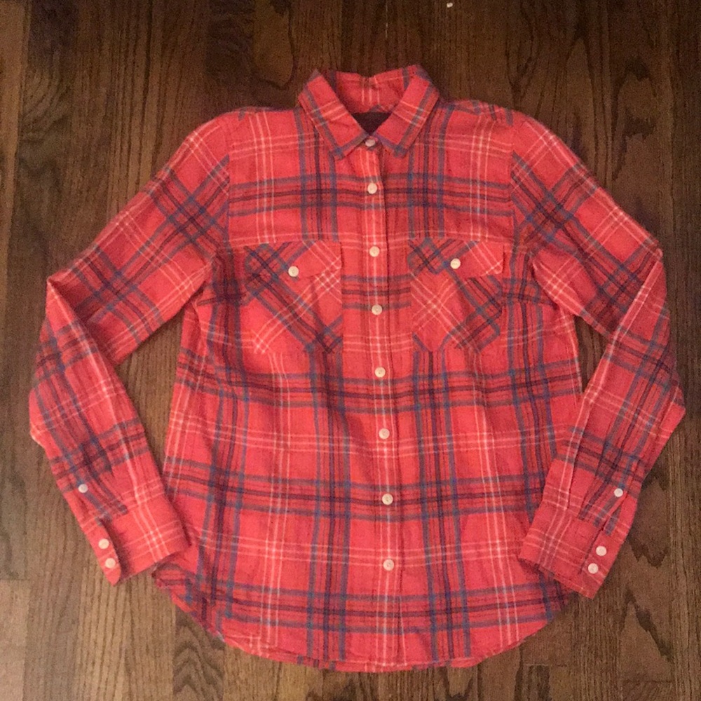 J Crew plaid cotton shirt